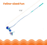 Catstages cat wand featuring interchangeable catnip toys