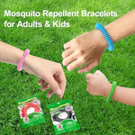 BuggyBands natural mosquito repellent coil bracelet on child wrist
