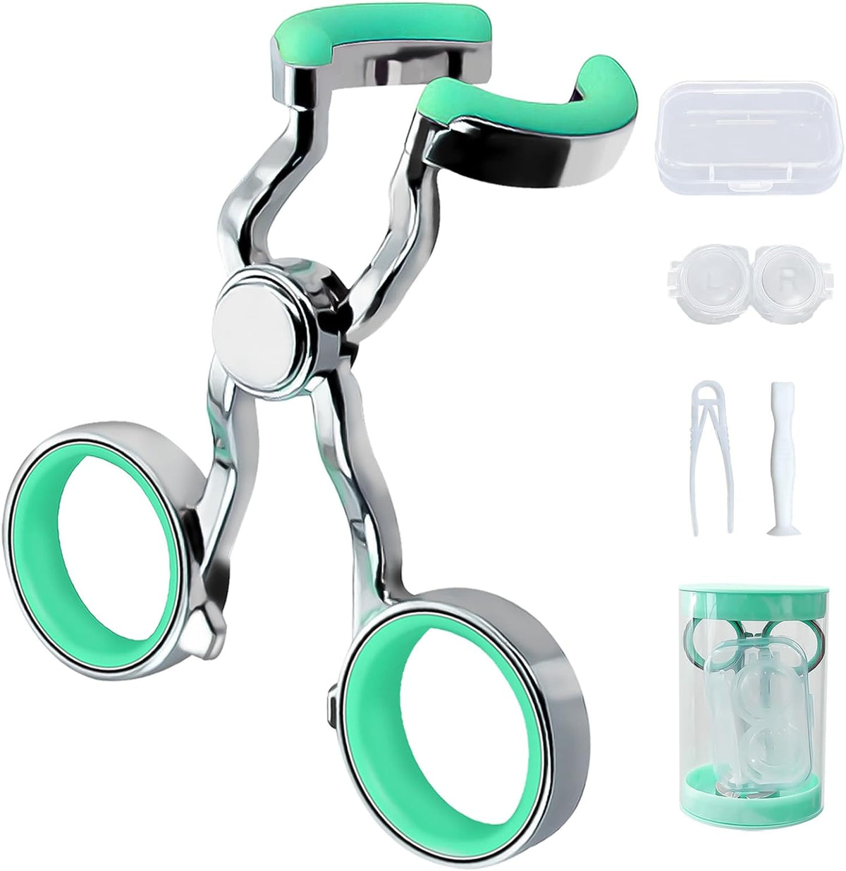 Yasirona contact lens applicator tool in green color front view
