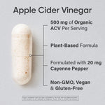Sports Research organic fermented ACV dietary supplement bottle showing premium black packaging.