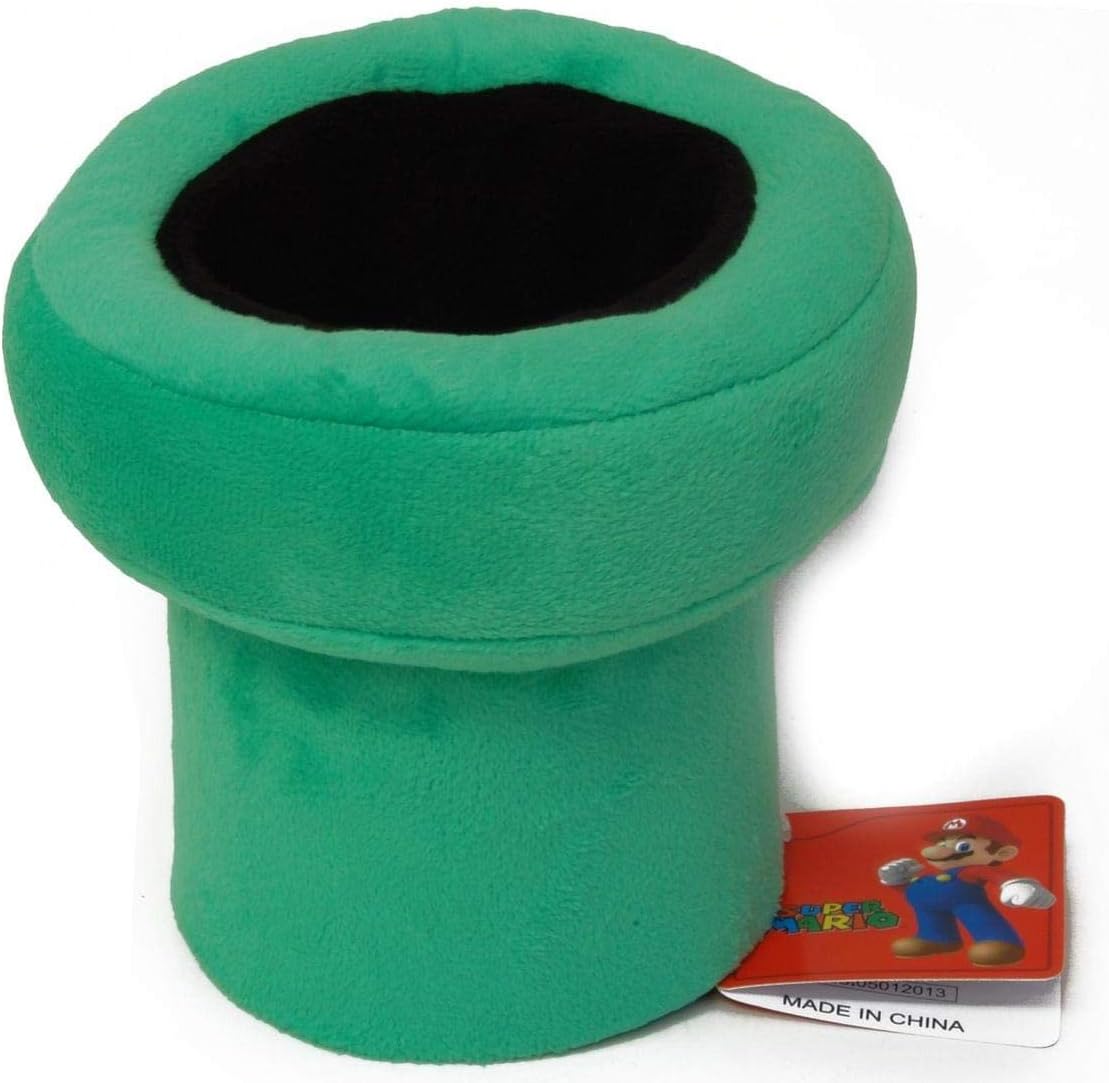 Little Buddy Official Nintendo Super Mario 5.5 Inch Warp Pipe Plush front view collectible toy