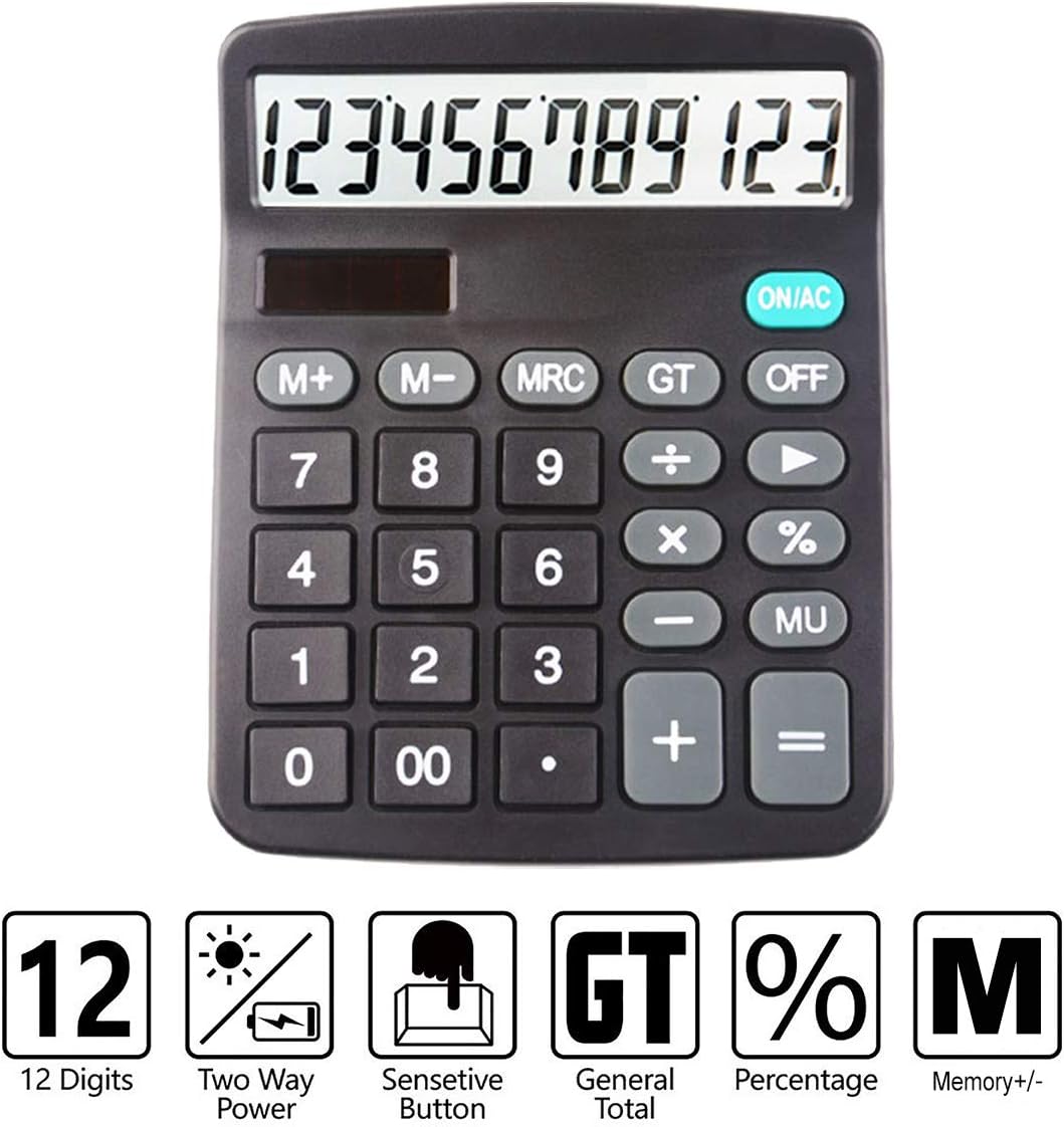 YEITIADY 2-pack desk calculators side by side