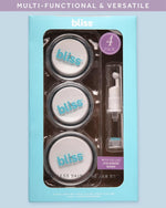 Bliss refillable cosmetic containers showcasing the durable polypropylene construction and sleek finish.
