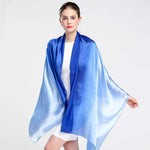 K-Elewon fashion scarf showing gradient color detail