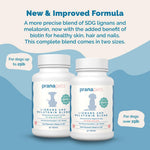 PranaPets canine support formula chewable tablets packaging for dogs over 25 pounds