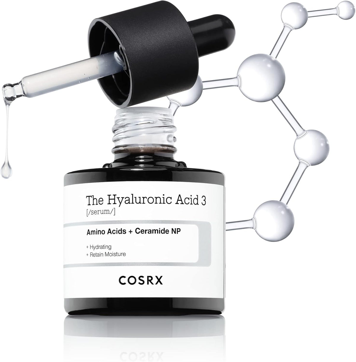 COSRX Pure Sodium Hyaluronic Acid 3% Serum 20ml bottle for deep hydration