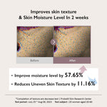 Milky and silky texture of the probiotics barrier essence being dispensed