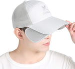 Unisex Baseball Cap with Retractable Extended Brim UV Protection Mesh Sun Hat Summer Safari Fishing Camping Hat - Image 9