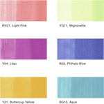 Copic Ciao 6 pack pastel markers arranged horizontally