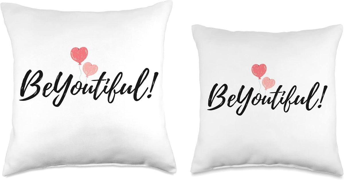 Authentic USA imported premium brand throw pillow placed on a bedroom bed setup