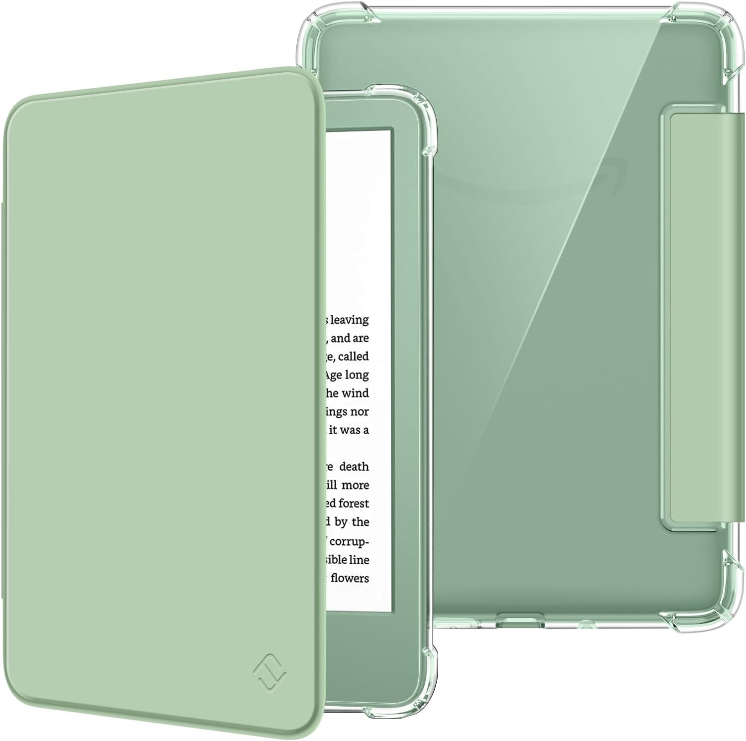 Fintie Slim Case for Kindle 11th Gen Agave Green front view
