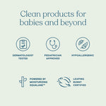 Back label of Pipette mineral sunscreen showing directions and ingredients