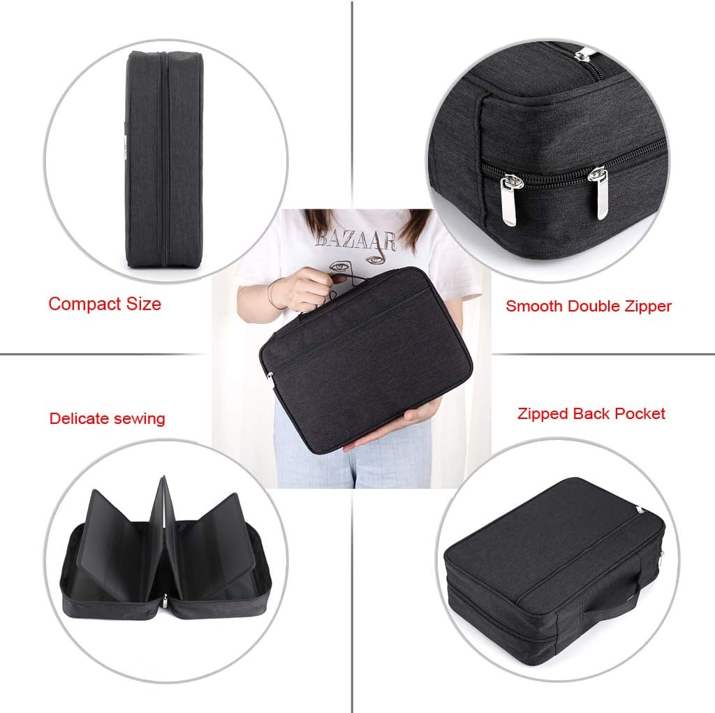 BTSKY pencil organizer portable handle strap feature
