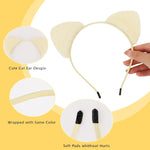 ACO-UINT plush cat ears headband close up soft texture