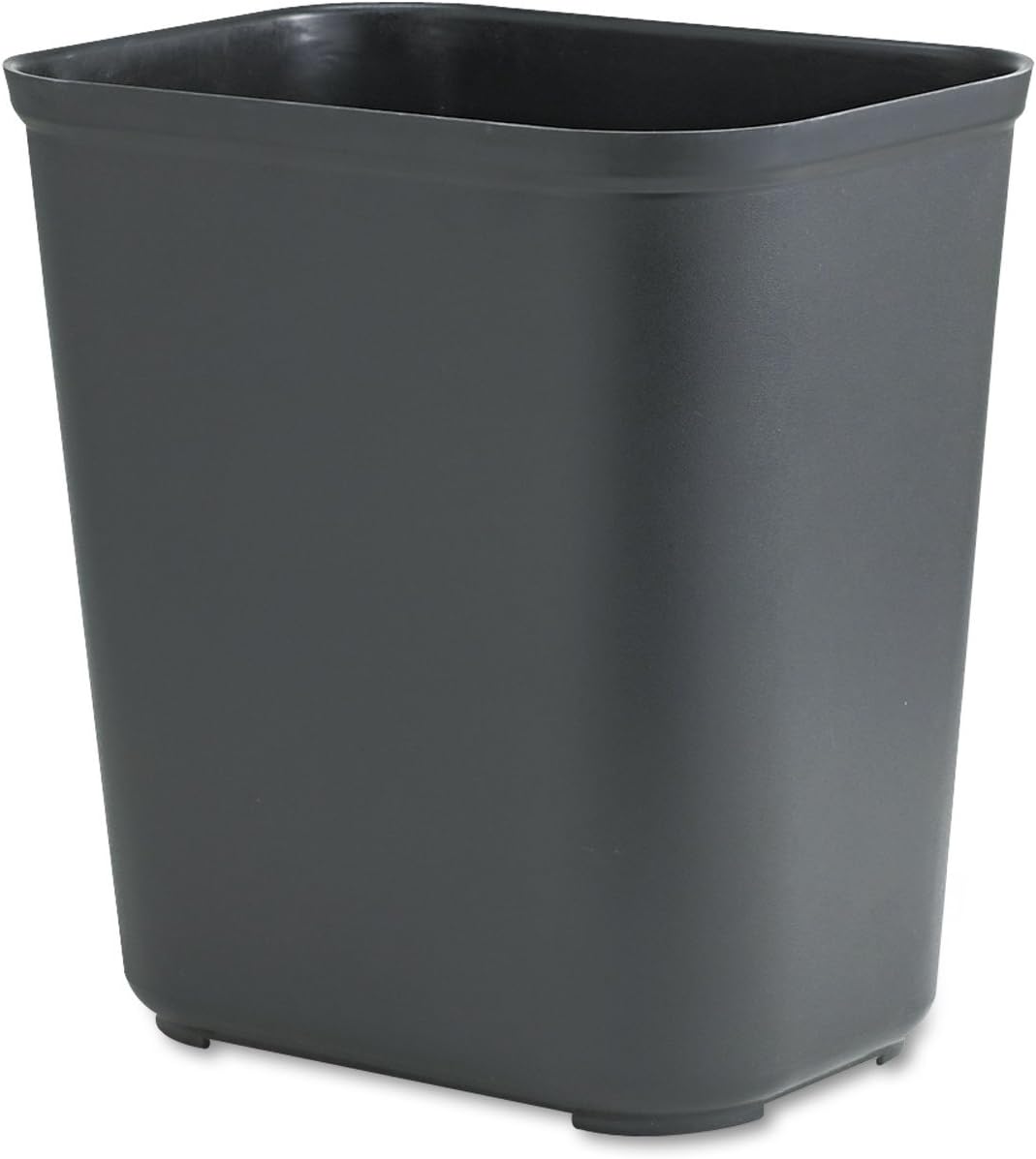 Rubbermaid FG254300BEIG wastebasket textured finish close up