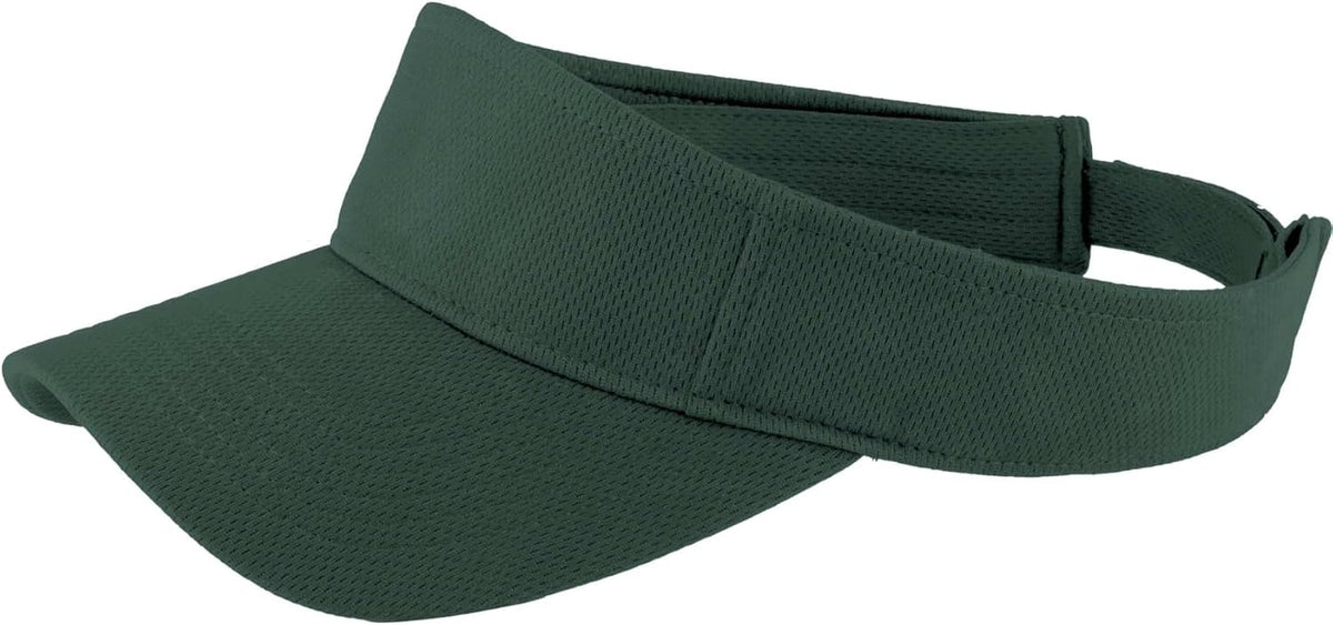 SPORT-TEK premium imported sports visor branding tag angle