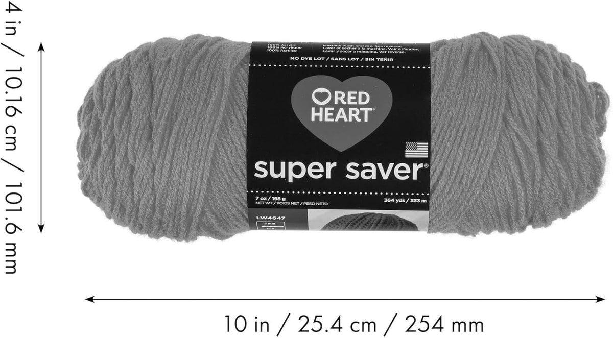 Red Heart Super Saver Yarn for Crocheting & Knitting, Perfect Pink, 3-Pack - Image 10