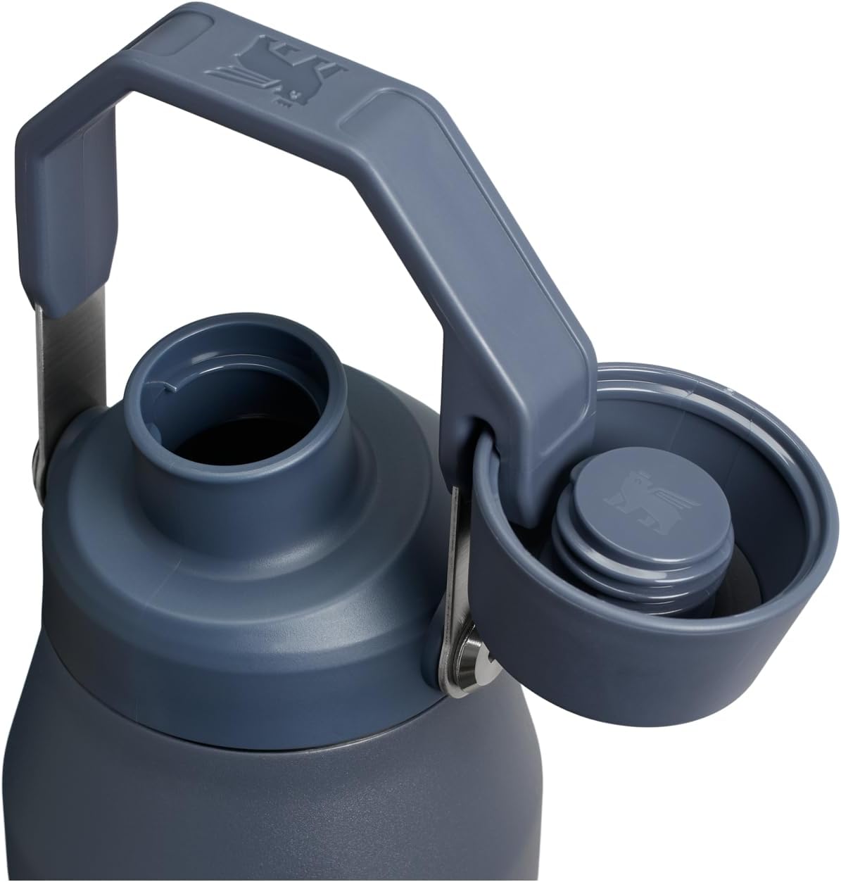 Close up view of the Stanley angled spout lid on the IceFlow Fast Flow variant detailing the secure leakproof design.