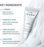 Rejuran Refining Foam Cleanser application on skin