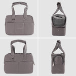 Maxetodo dark gray pet carrier for airline travel