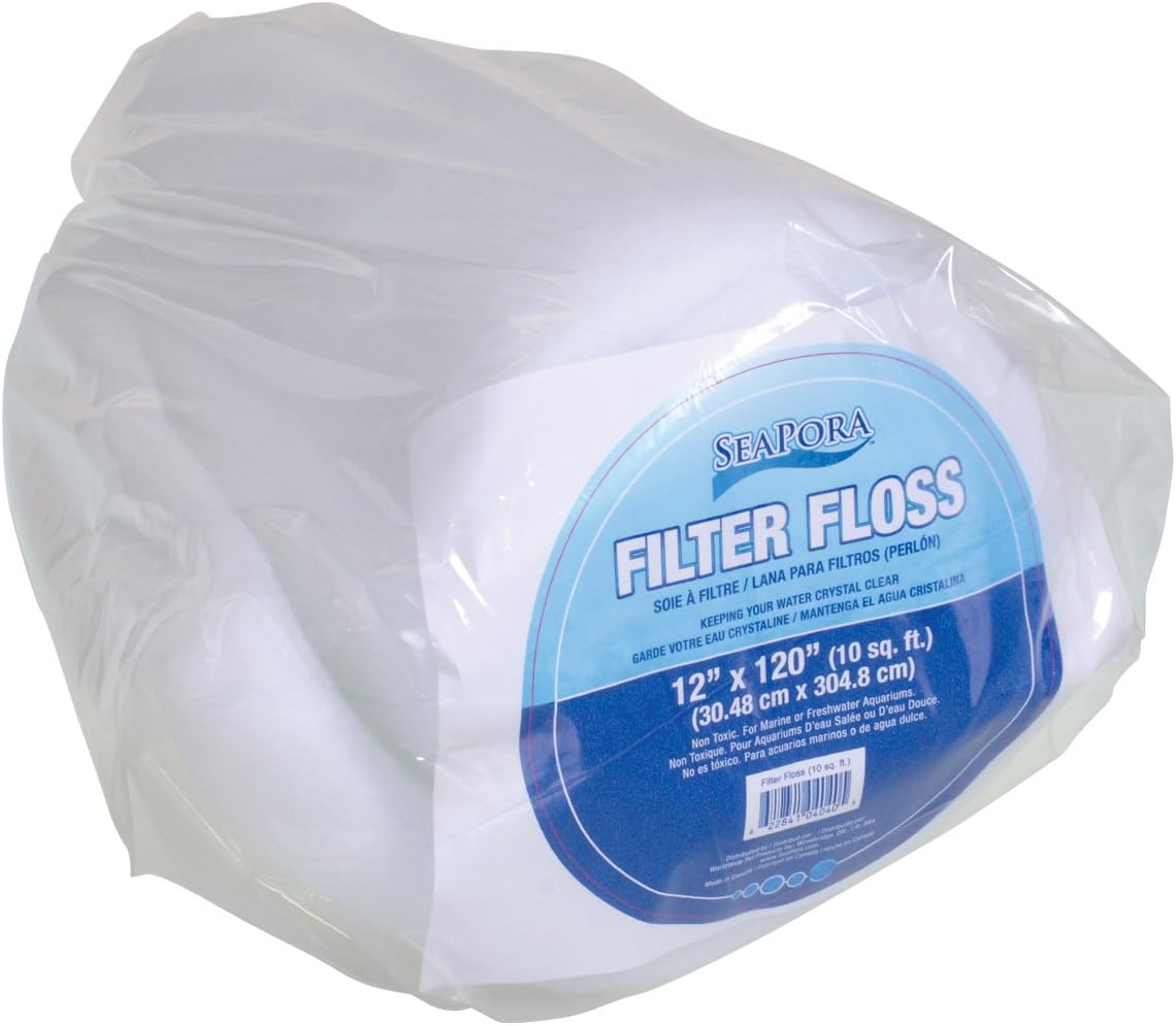 Seapora 4040 aquarium filter floss pad front view roll
