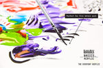 Liquitex Basics acrylic paint set scale comparison view