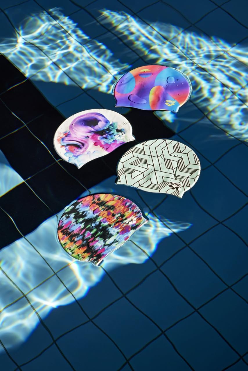 Arena silicone swim hat stretched out view