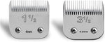 Ruzros premium barber tool accessories detachable ceramic blade set side profile presentation.