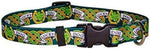 Yellow Dog Design Petite Shamrock Dog Collar adjustable slider view
