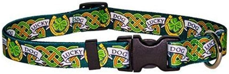 Yellow Dog Design Petite Shamrock Dog Collar adjustable slider view