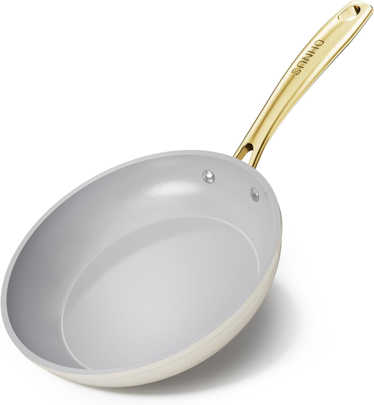Sanho ceramic frying pan front view