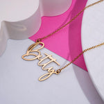 PicturesOnGold custom name necklace multiple metal options
