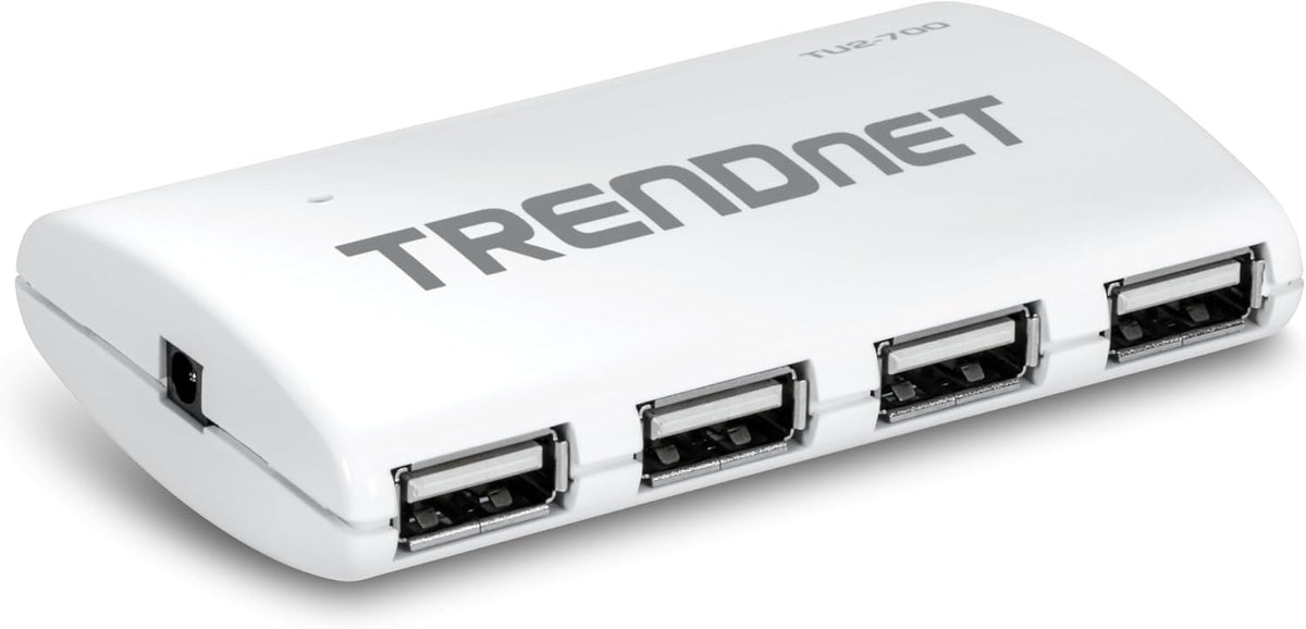 TRENDnet 7-Port USB 2.0 Hub front view