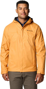 Columbia men's watertight ii rain jacket lifestyle action shot