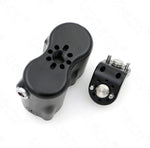 Uonecn adapter showing dual XLR female ports