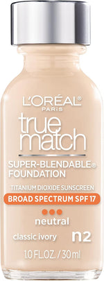 L'Oreal Paris Makeup True Match Super-Blendable Liquid Foundation, Soft Ivory N1, 1 Fl Oz,1 Count - Image 10