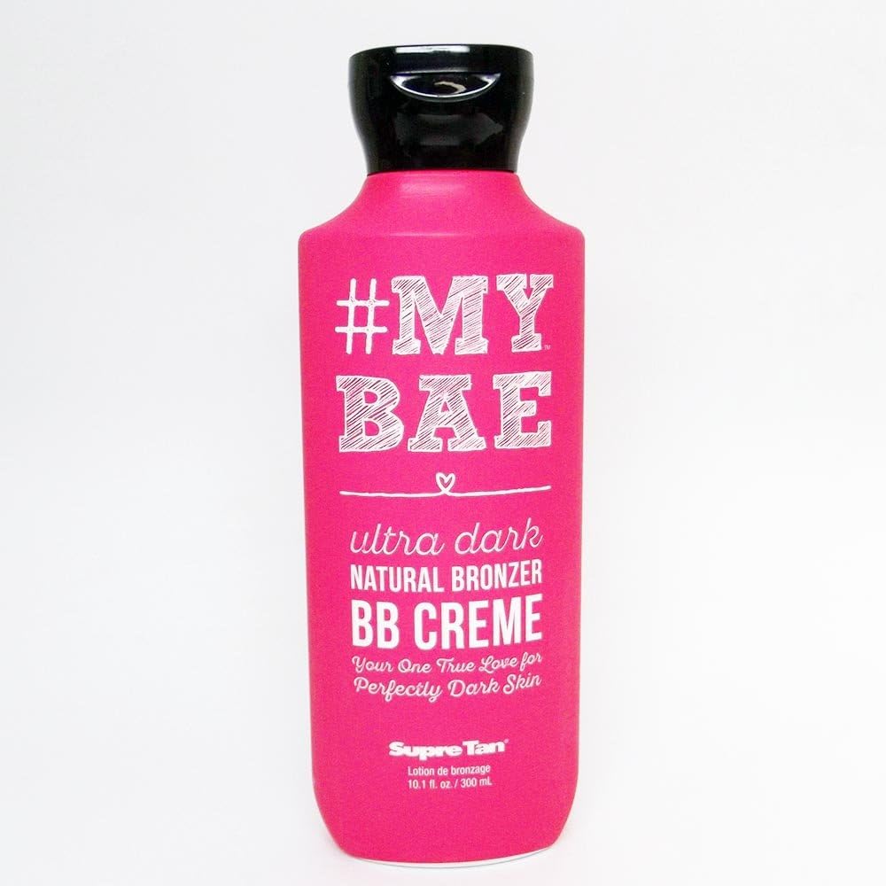 Supre My Bae Ultra Dark Natural Bronzer bottle front view for tanning