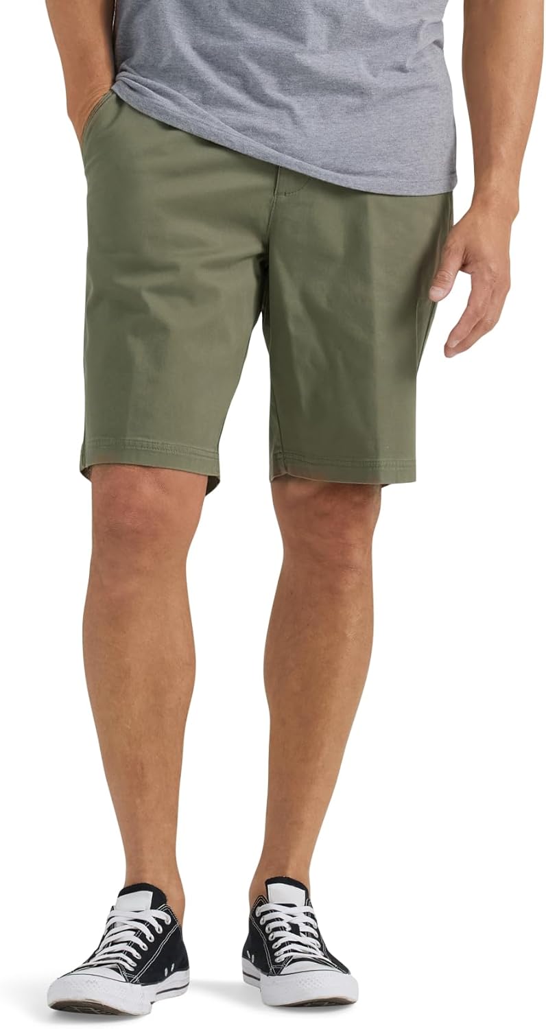 Lee men big and tall extreme motion flat front short front view