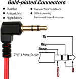 Fully expanded Cocomk 32-inch coiled auxiliary cable