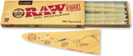 RAW Classic Natural Unrefined Pre Rolled Cones front view packaging