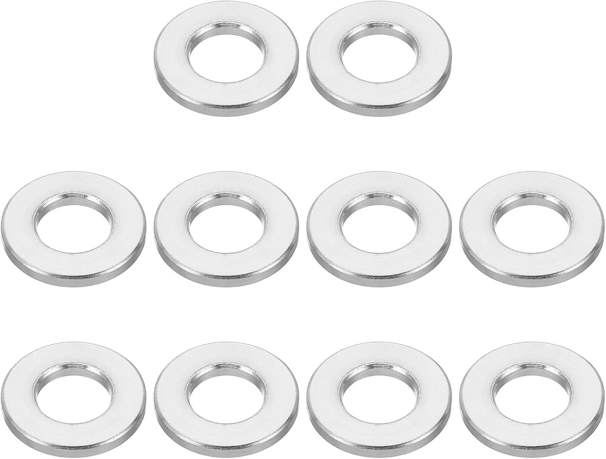 PATIKIL M8 Aluminum Spacers, 10Pcs Metal Spacer Aluminum Round 8.2mm ID x 12mm OD x 2mm L Thickness Aluminum Spacer Screw Standoff for 5/16" or M8 Screw Bolts - Image 12