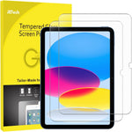 JETech tempered glass screen protector for iPad A16 front view