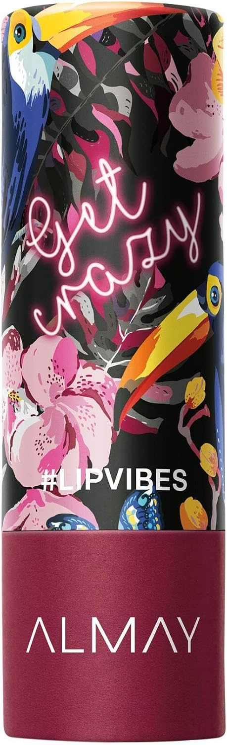 Almay matte lipstick tropical patterned tube design