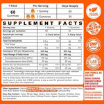 Supplement facts label on the back of NEVISS ultra Co Q-10 dietary supplement bottle.