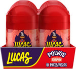 Spicy and tangy chamoy flavored powder candy container close up showing dispensing cap.