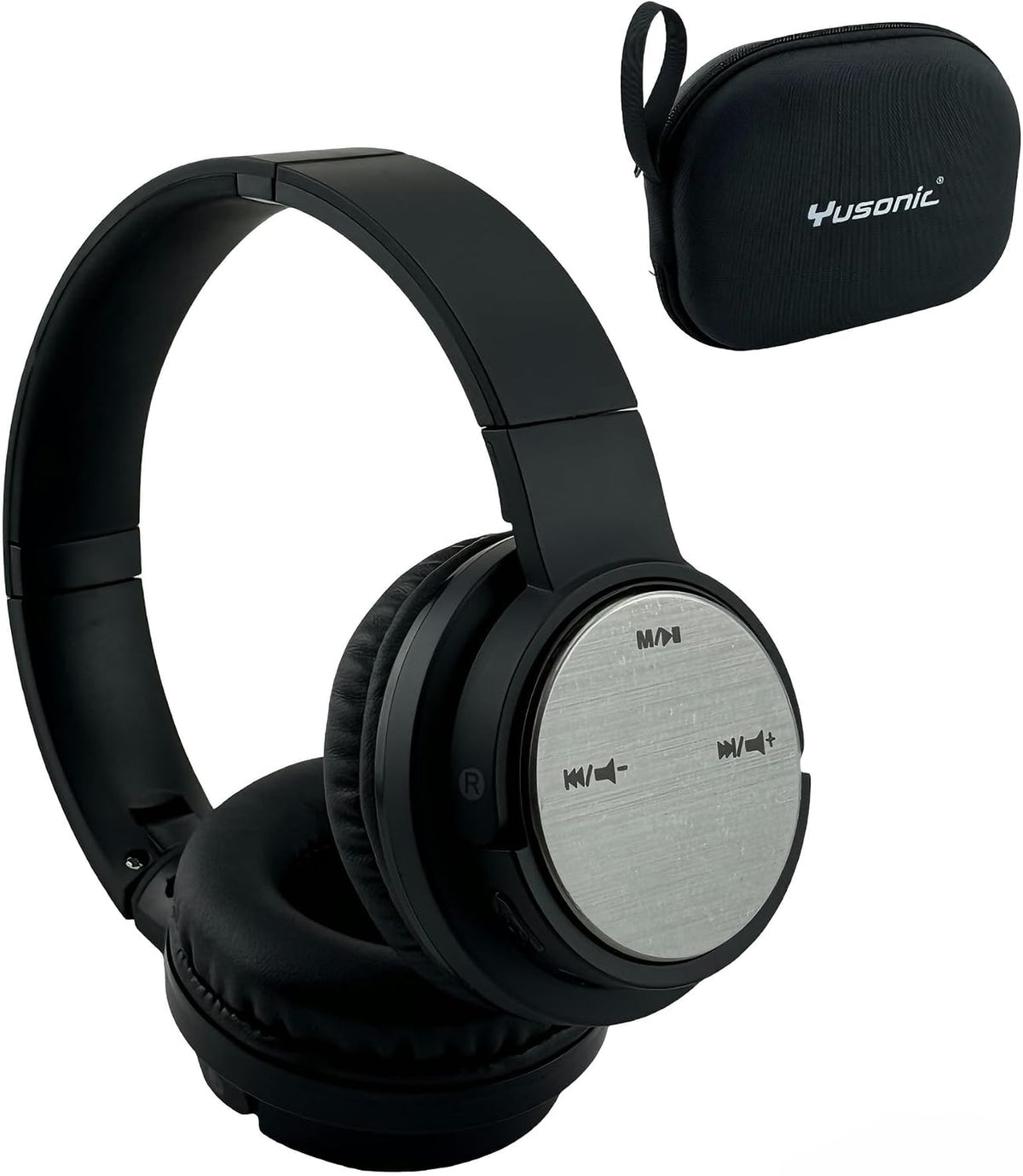 Yusonic BS660 Bluetooth Headphones front view showcasing over-ear design