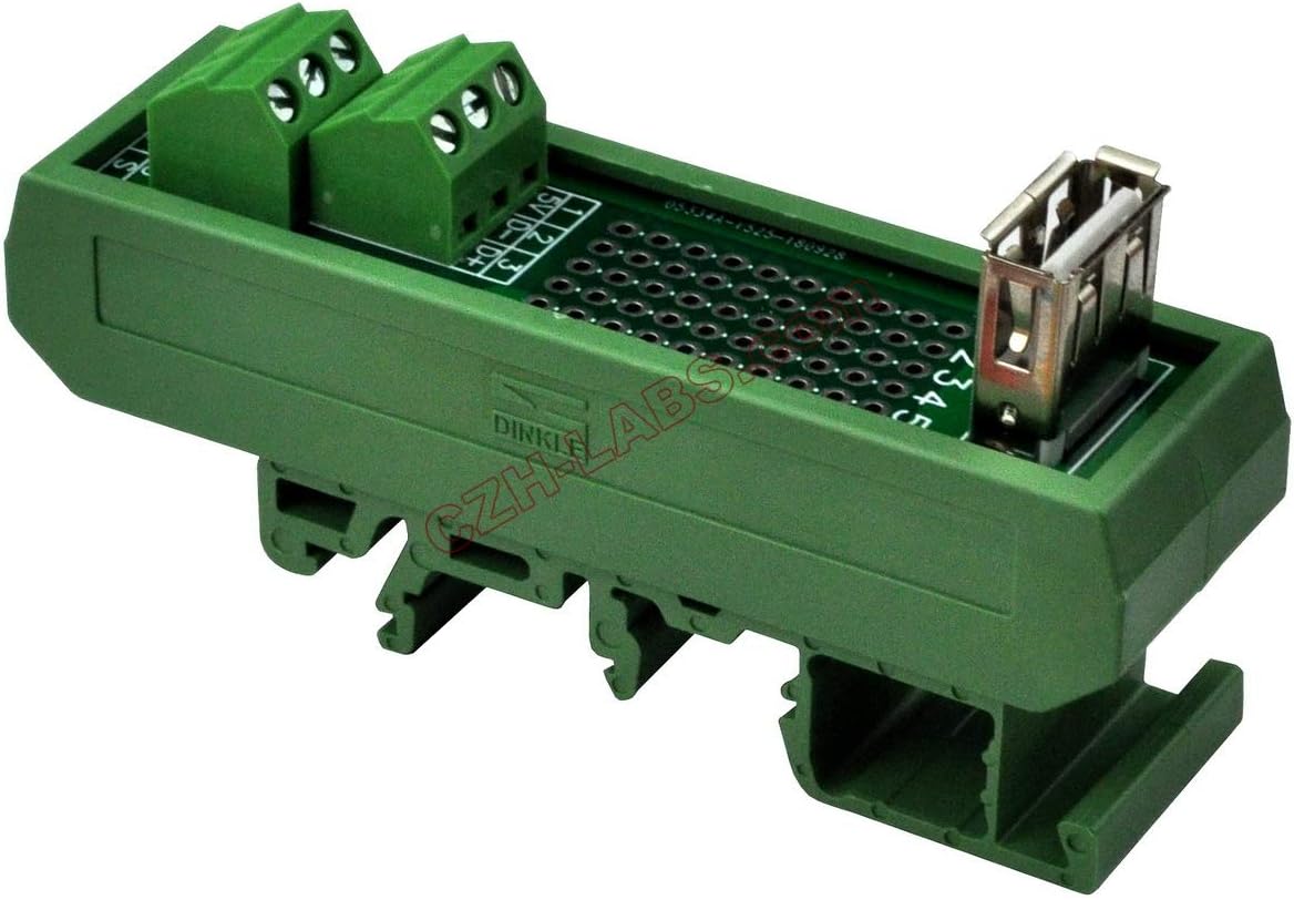 Electronics-Salon interface module mounted on rail