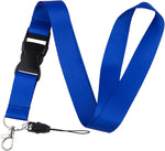 Solid Navy BLue Neck Badge Lanyard for Keys & ID Badge Cute Keychain Lanyard for Women Men Staff Teachers Cool Breakaway Key Lanyard for ID Holder - Image 9