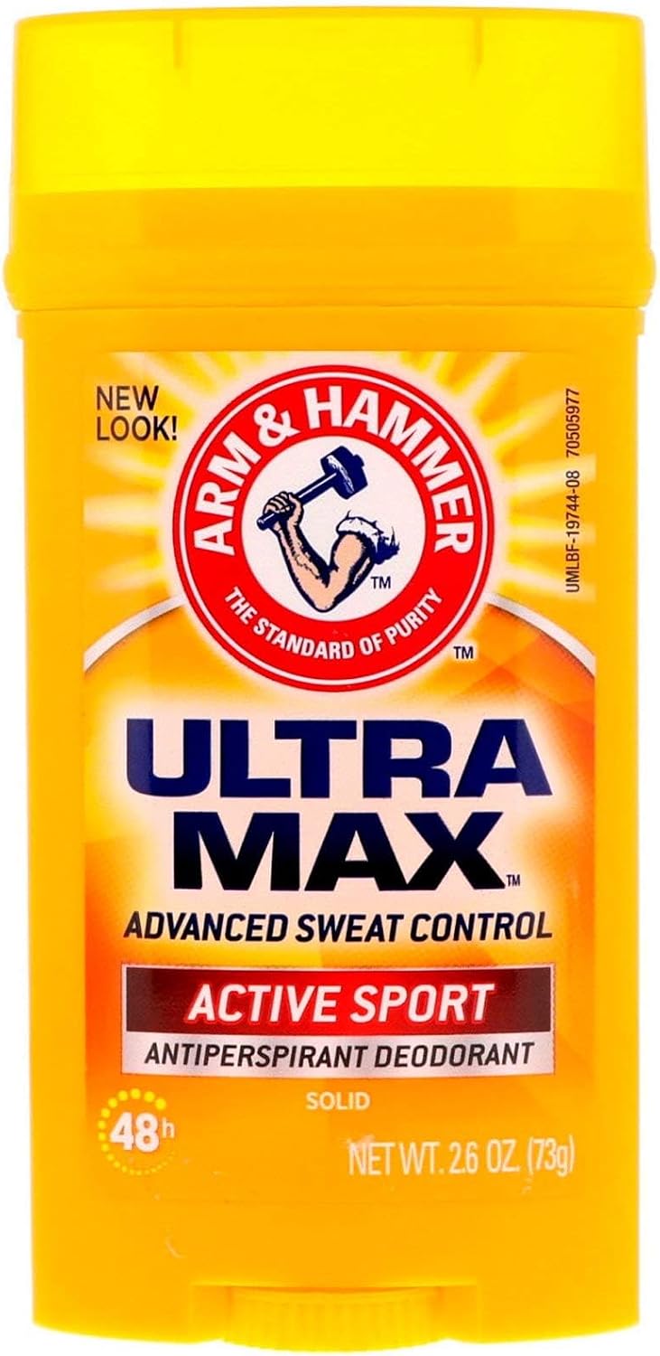 Arm And Hammer Ultramax Active Sport Deodorant front view container