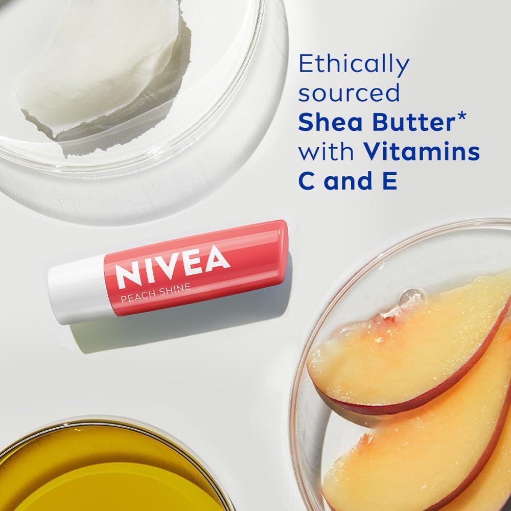 Nivea lip balm 4.8g packaging and product display